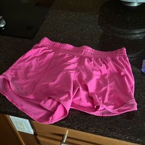 sonic pink lululemon shorts